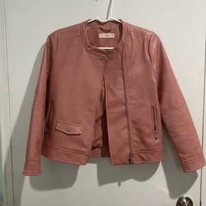 Mango kids leather jacket